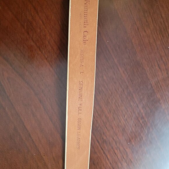 Kenneth Cole Brown Genuine Full Grain Leather Belt Large - Picture 4 of 4